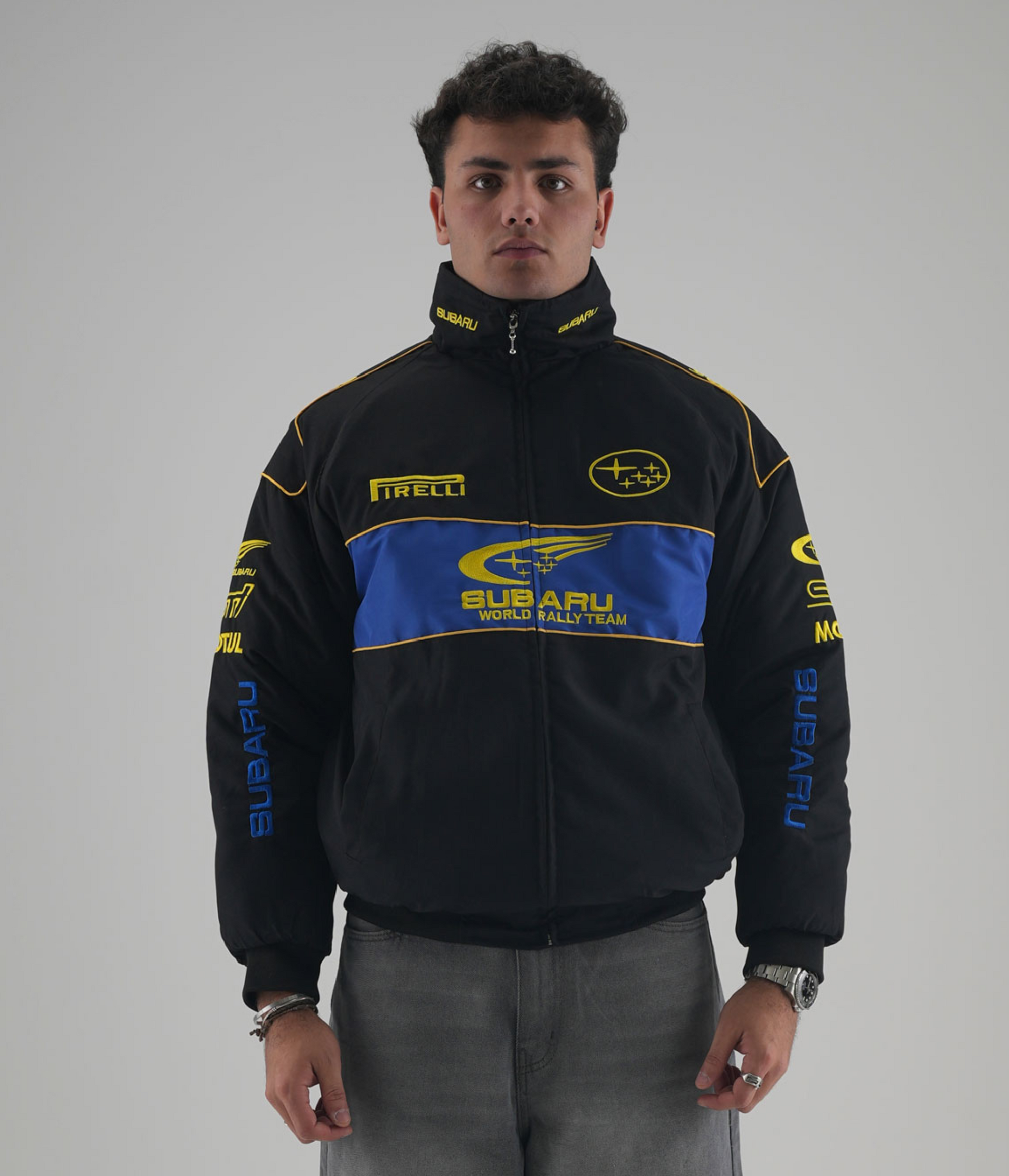 Subaru Rally Vintage Rennjacke – Black Edition
