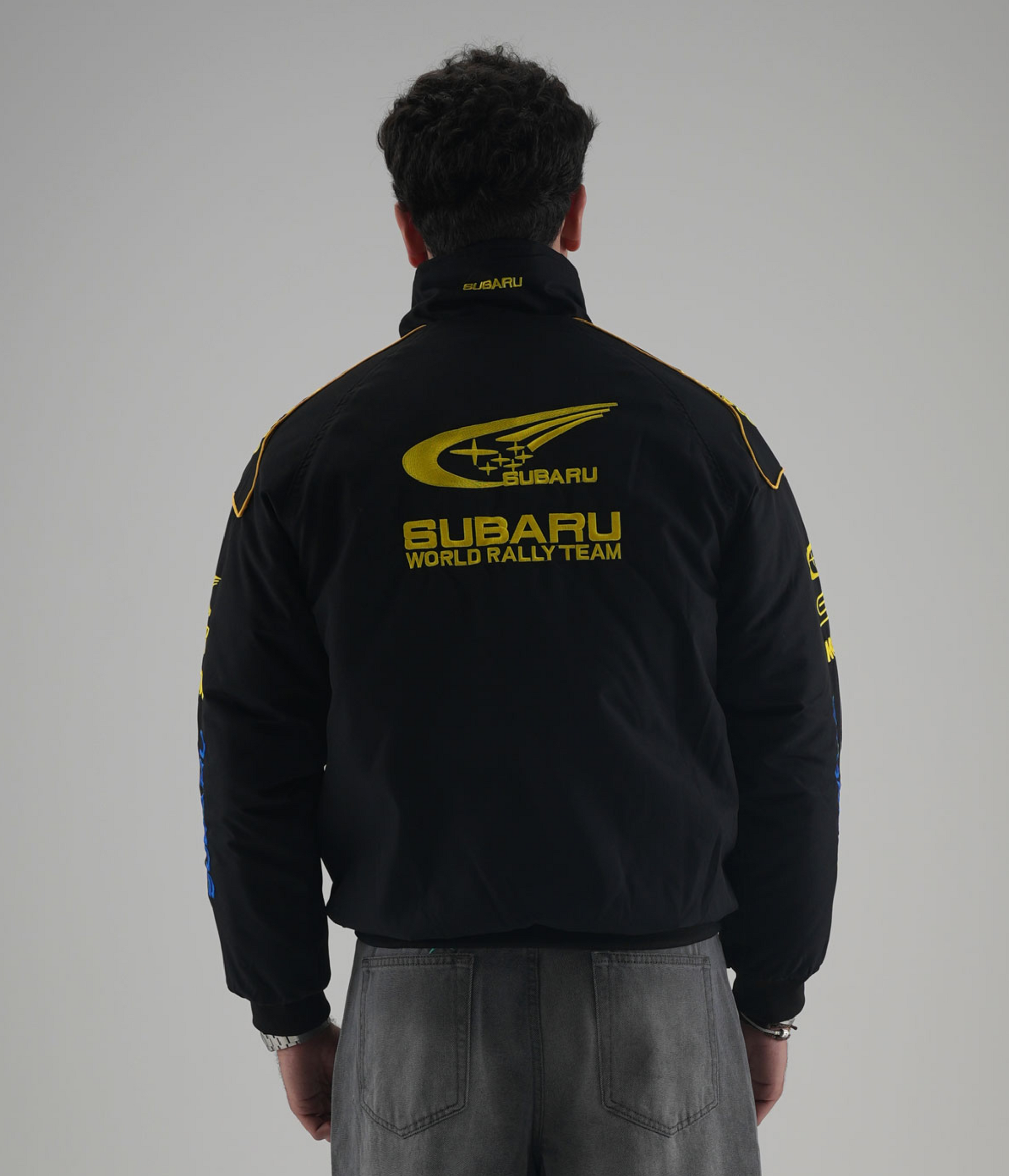 Subaru Rally Vintage Rennjacke – Black Edition