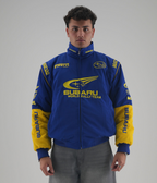 Subaru Rally Vintage Rennjacke – Blaue Edition