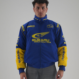 Subaru Rally Vintage Rennjacke – Blaue Edition