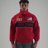 Ferrari F1 Vintage-Rennjacke – Rote Edition