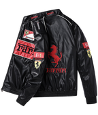 Ferrari F1 Vintage Lederjacke – Rote Edition