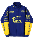 Subaru Rally Vintage Rennjacke – Blaue Edition
