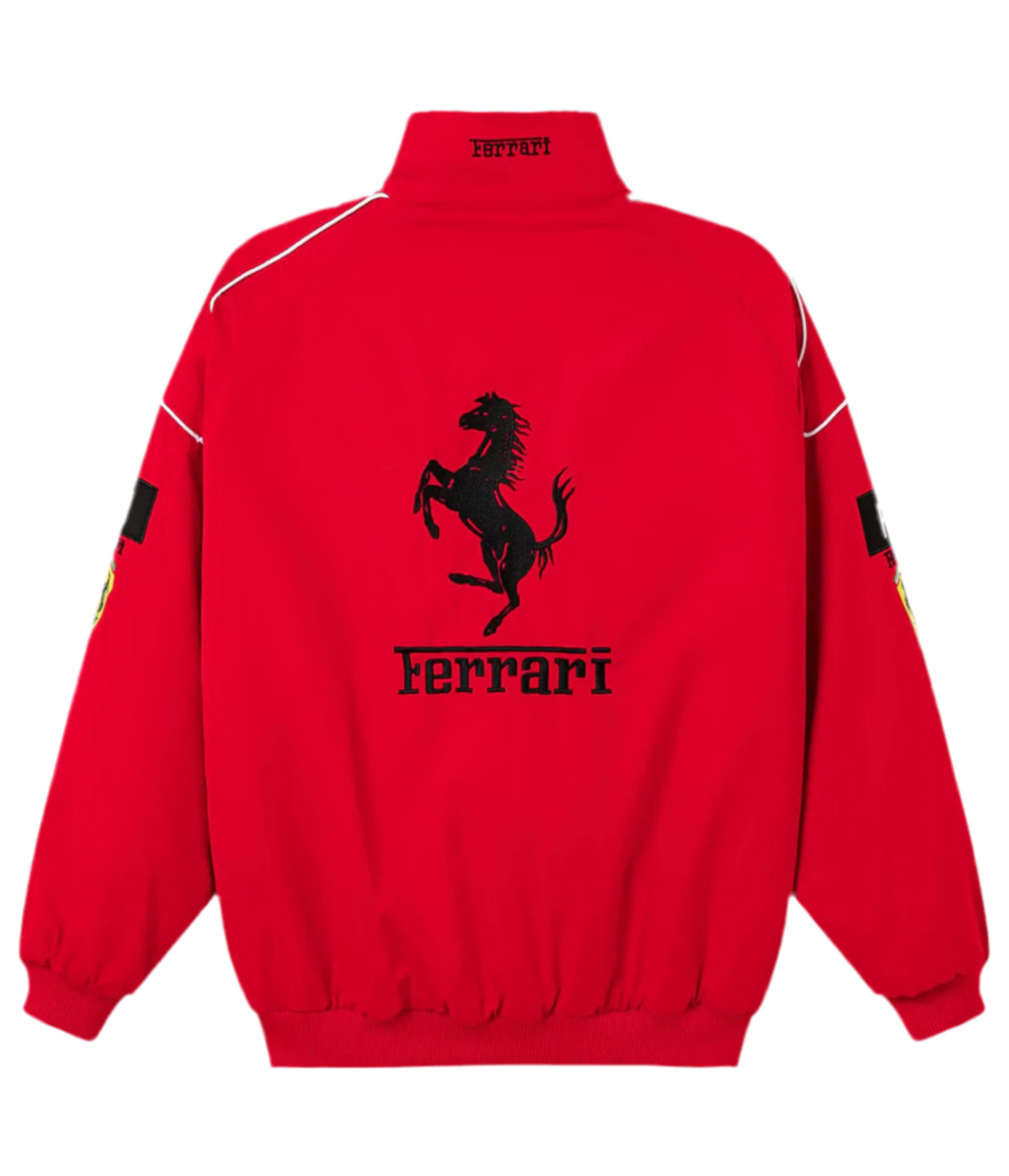Ferrari F1 Vintage-Rennjacke – Rote Edition