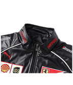 Ferrari F1 Vintage Lederjacke – Rote Edition