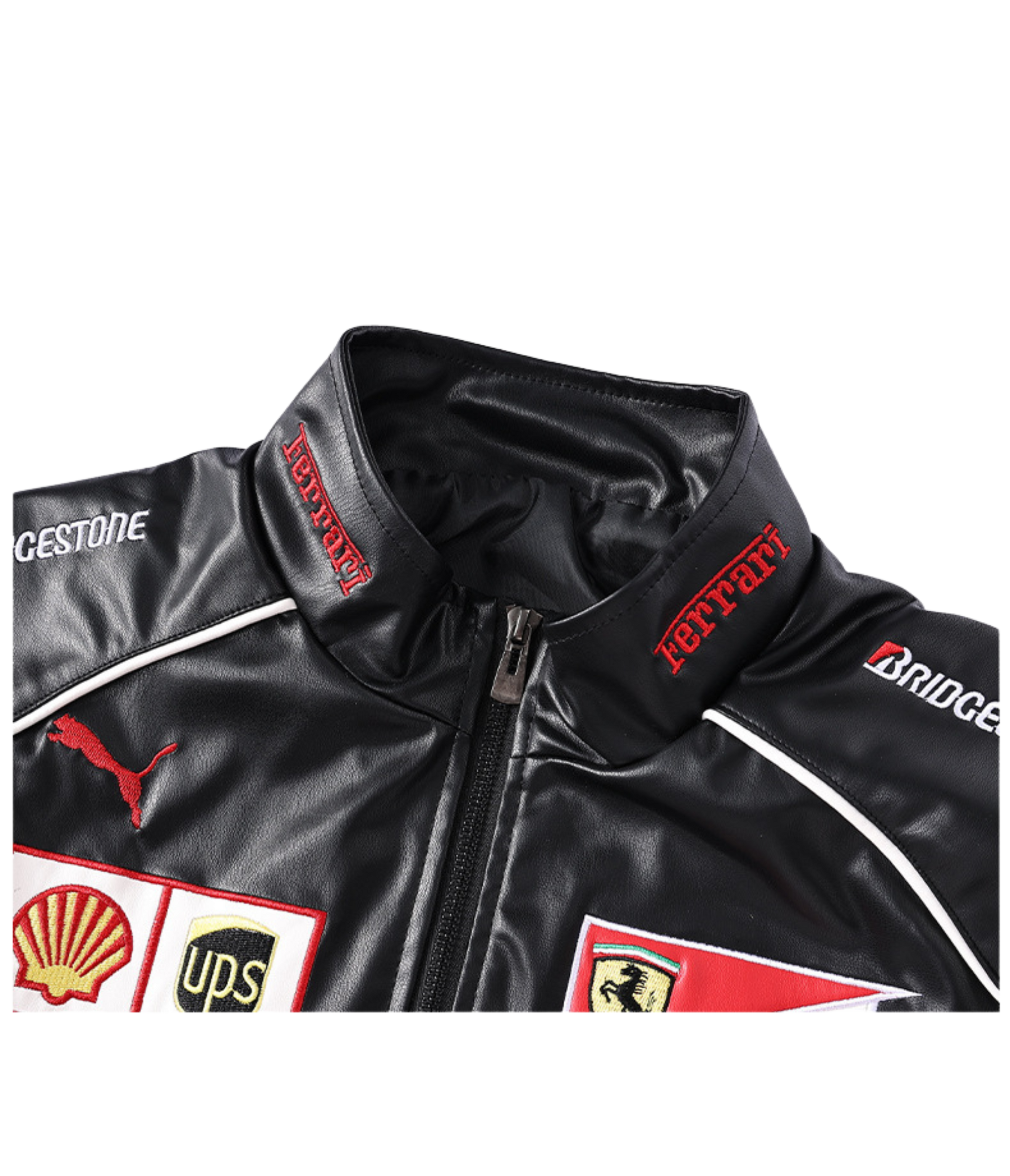 Ferrari F1 Vintage Lederjacke – Rote Edition