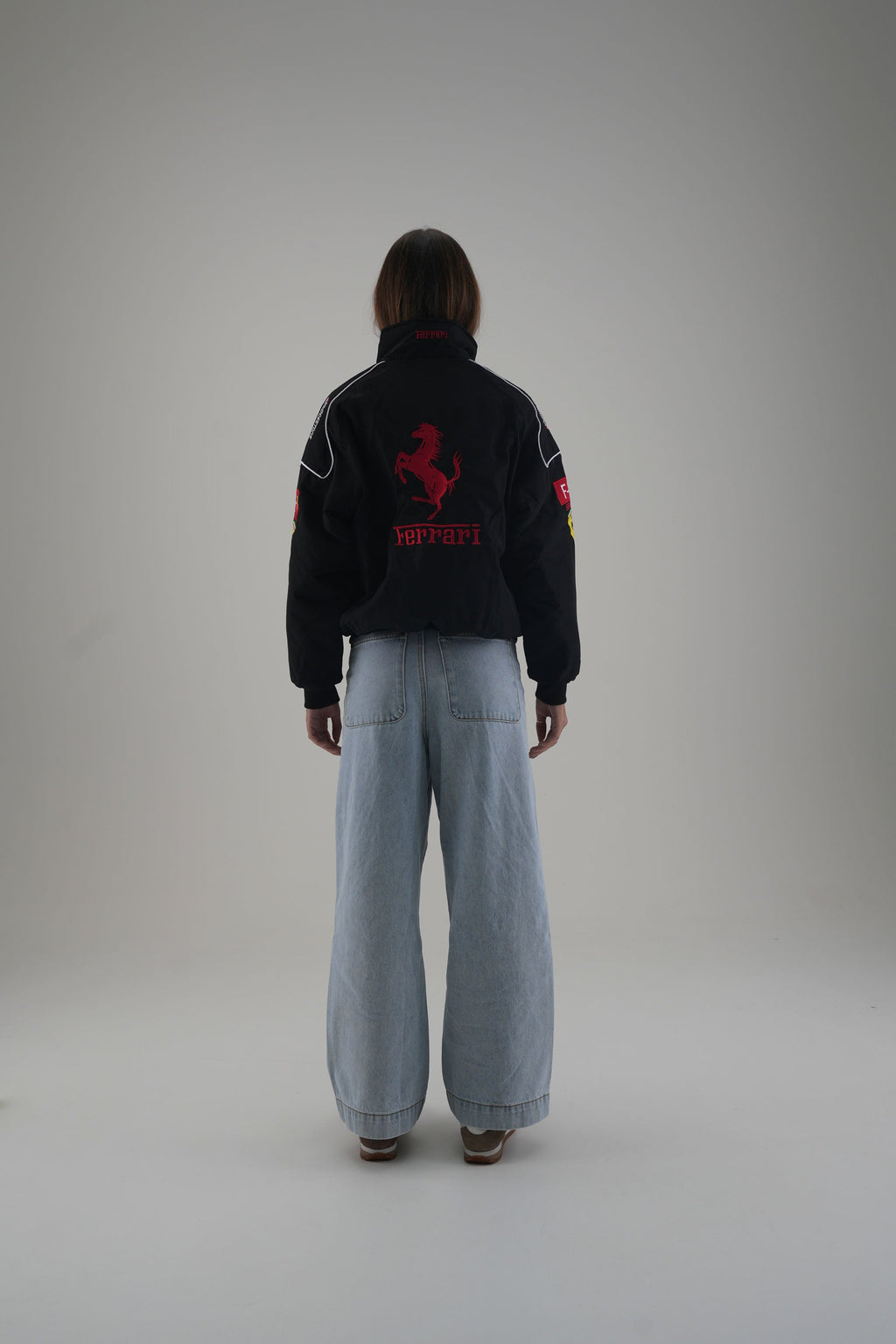Ferrari F1 Vintage-Rennjacke – Black Edition