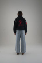 Ferrari F1 Vintage-Rennjacke – Black Edition