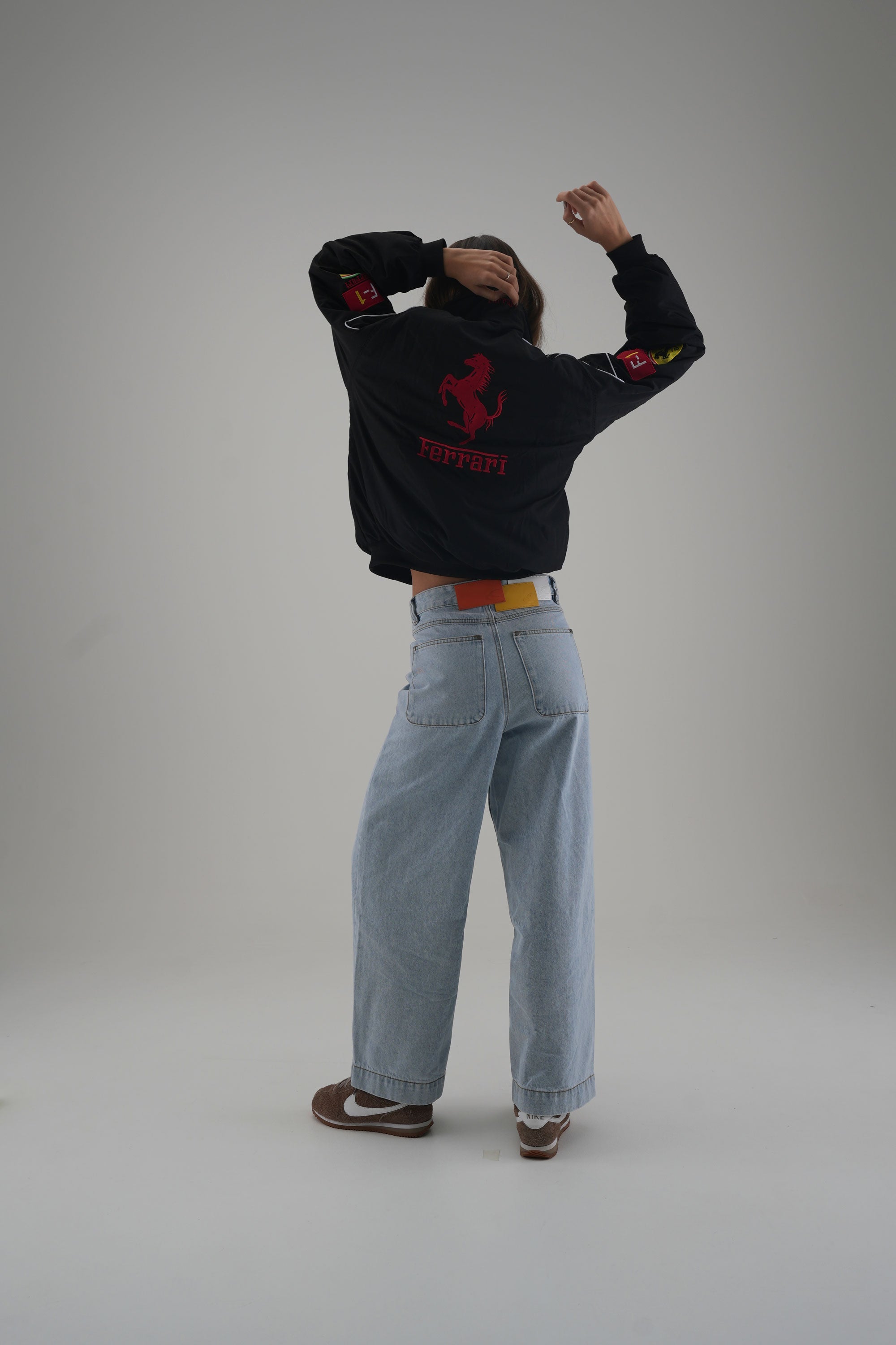 Ferrari F1 Vintage-Rennjacke – Black Edition