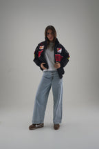 Ferrari F1 Vintage-Rennjacke – Black Edition