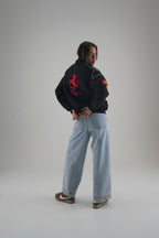 Ferrari F1 Vintage-Rennjacke – Black Edition