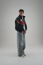 Ferrari F1 Vintage-Rennjacke – Black Edition