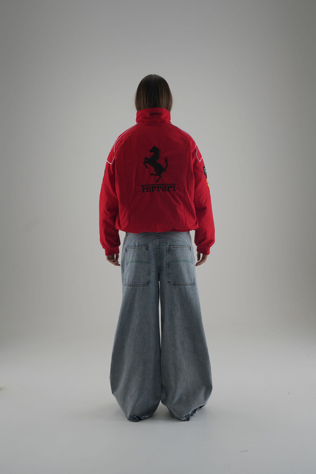 Ferrari F1 Vintage-Rennjacke – Rote Edition