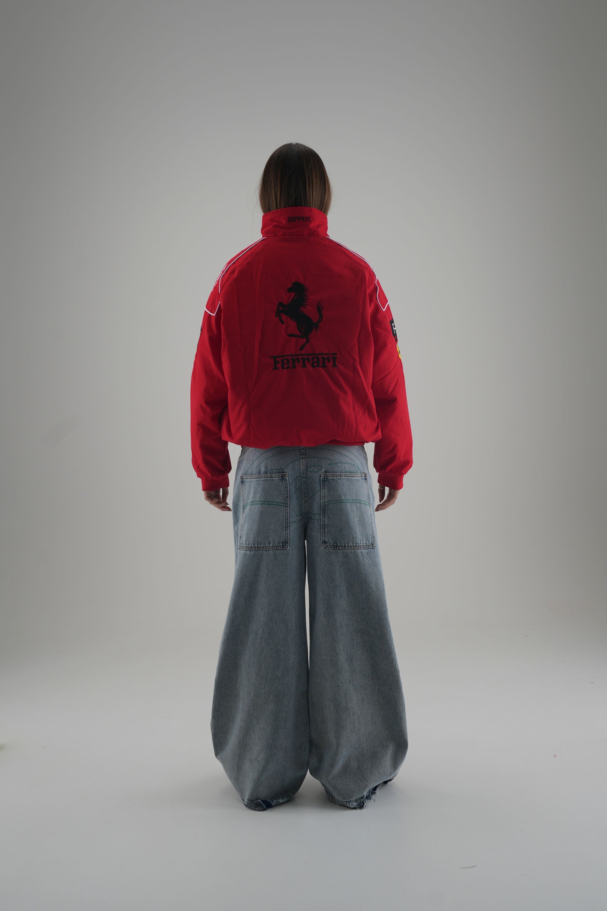 Ferrari F1 Vintage-Rennjacke – Rote Edition