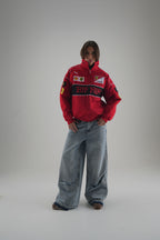 Ferrari F1 Vintage-Rennjacke – Rote Edition