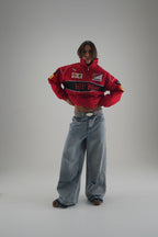 Ferrari F1 Vintage-Rennjacke – Rote Edition