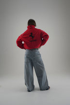 Ferrari F1 Vintage-Rennjacke – Rote Edition