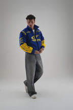 Subaru Rally Vintage Rennjacke – Blaue Edition
