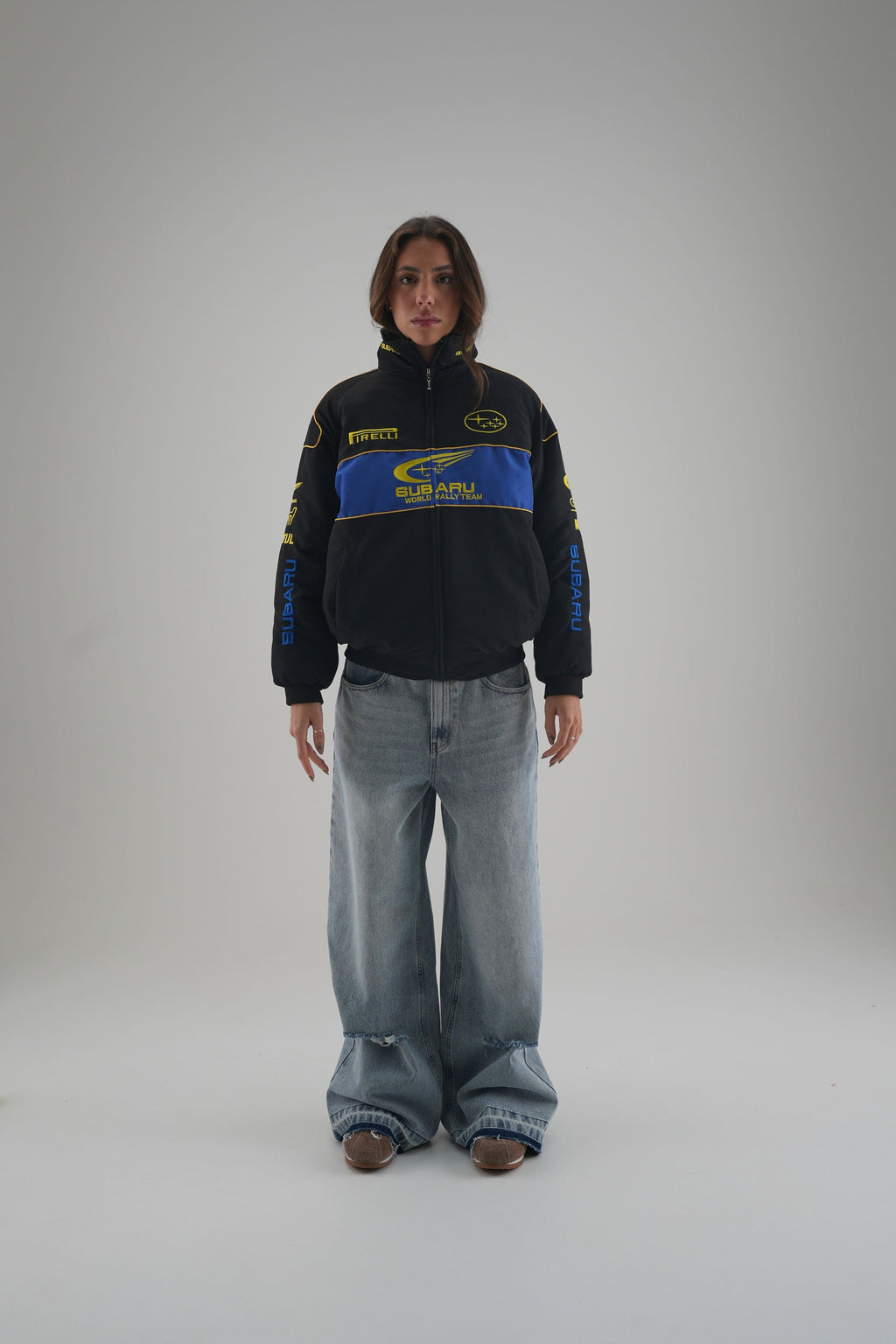 Subaru Rally Vintage Rennjacke – Black Edition