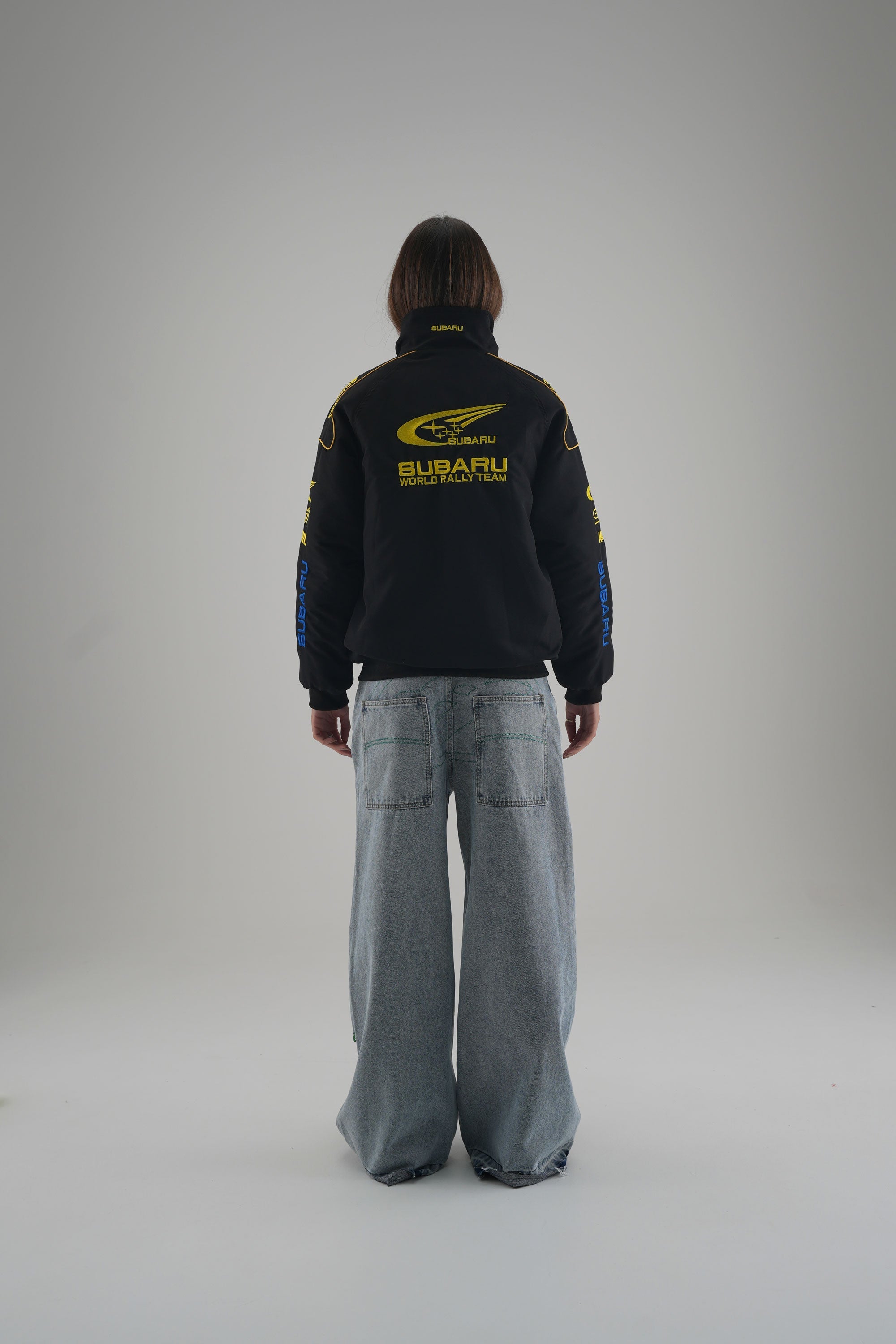 Subaru Rally Vintage Rennjacke – Black Edition