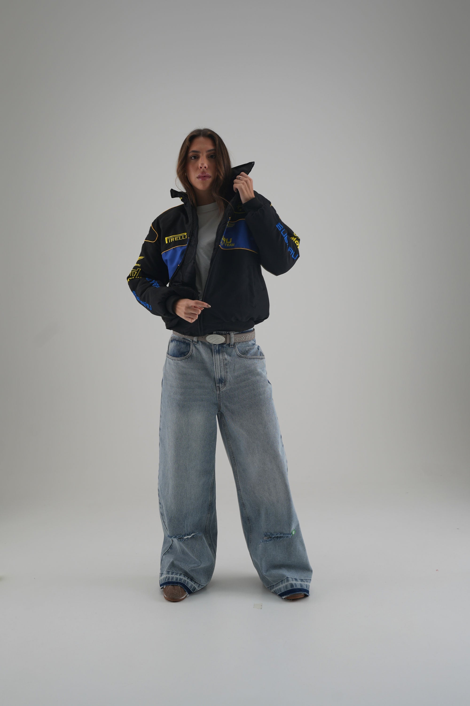 Subaru Rally Vintage Rennjacke – Black Edition