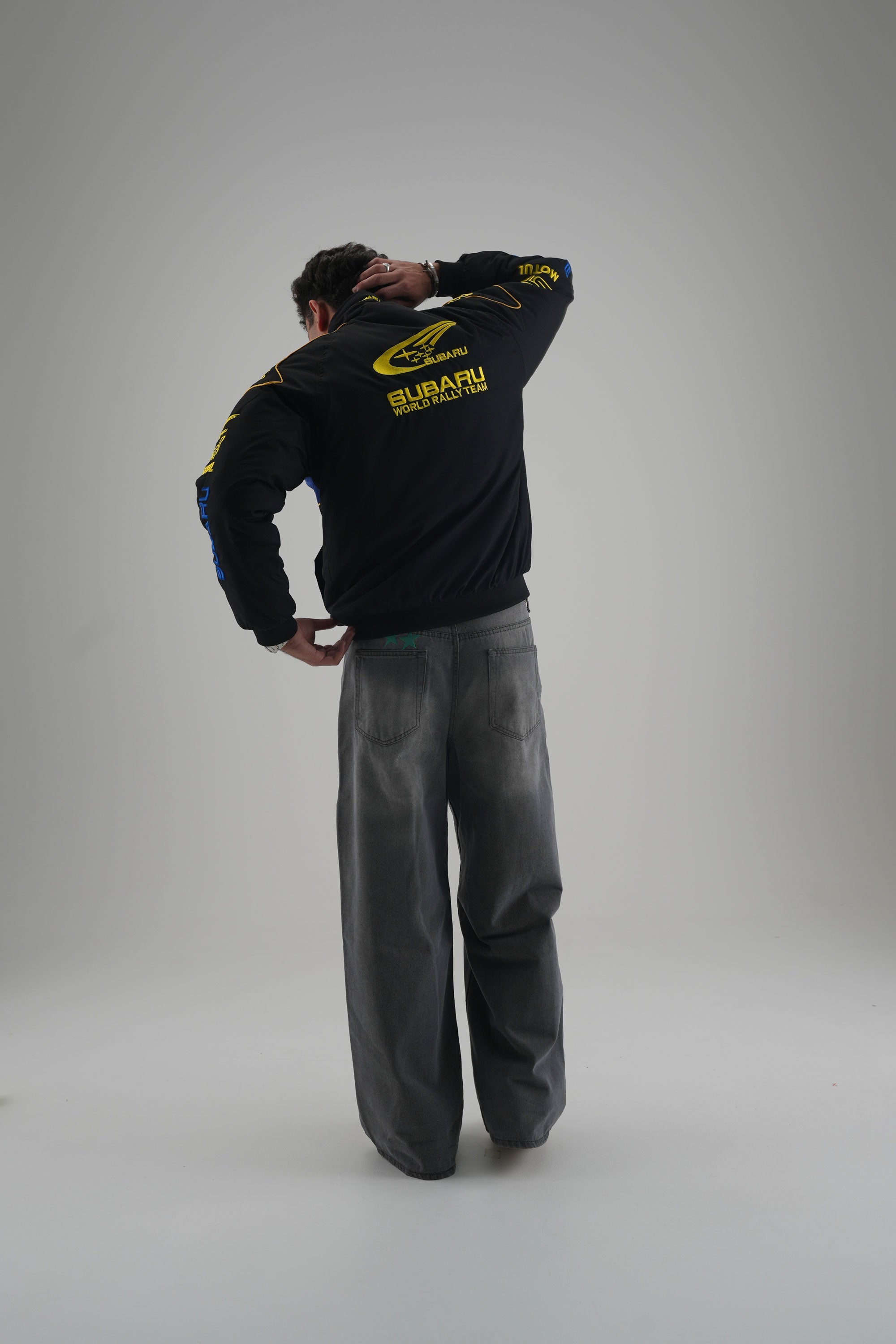 Subaru Rally Vintage Rennjacke – Black Edition