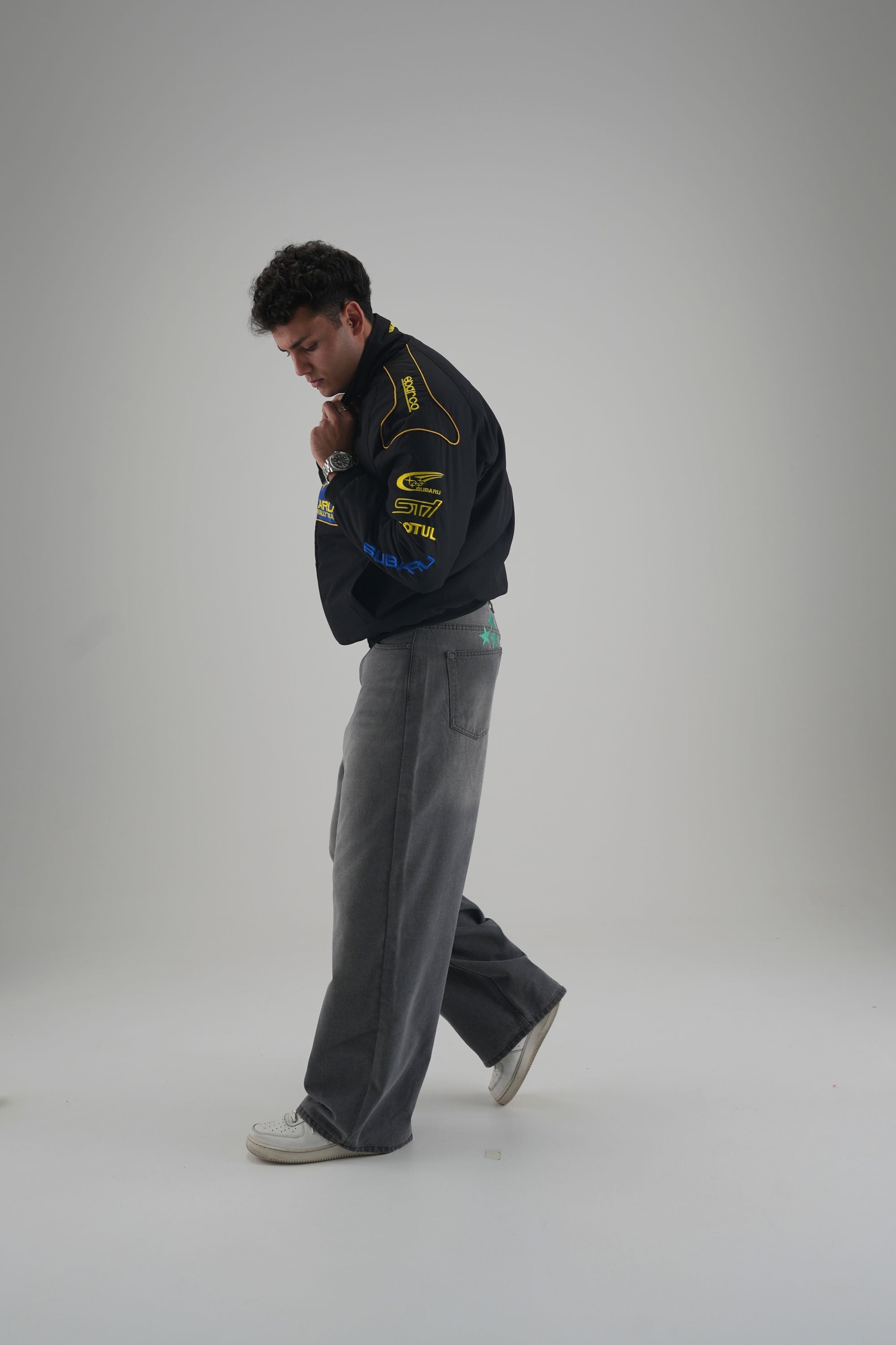 Subaru Rally Vintage Rennjacke – Black Edition