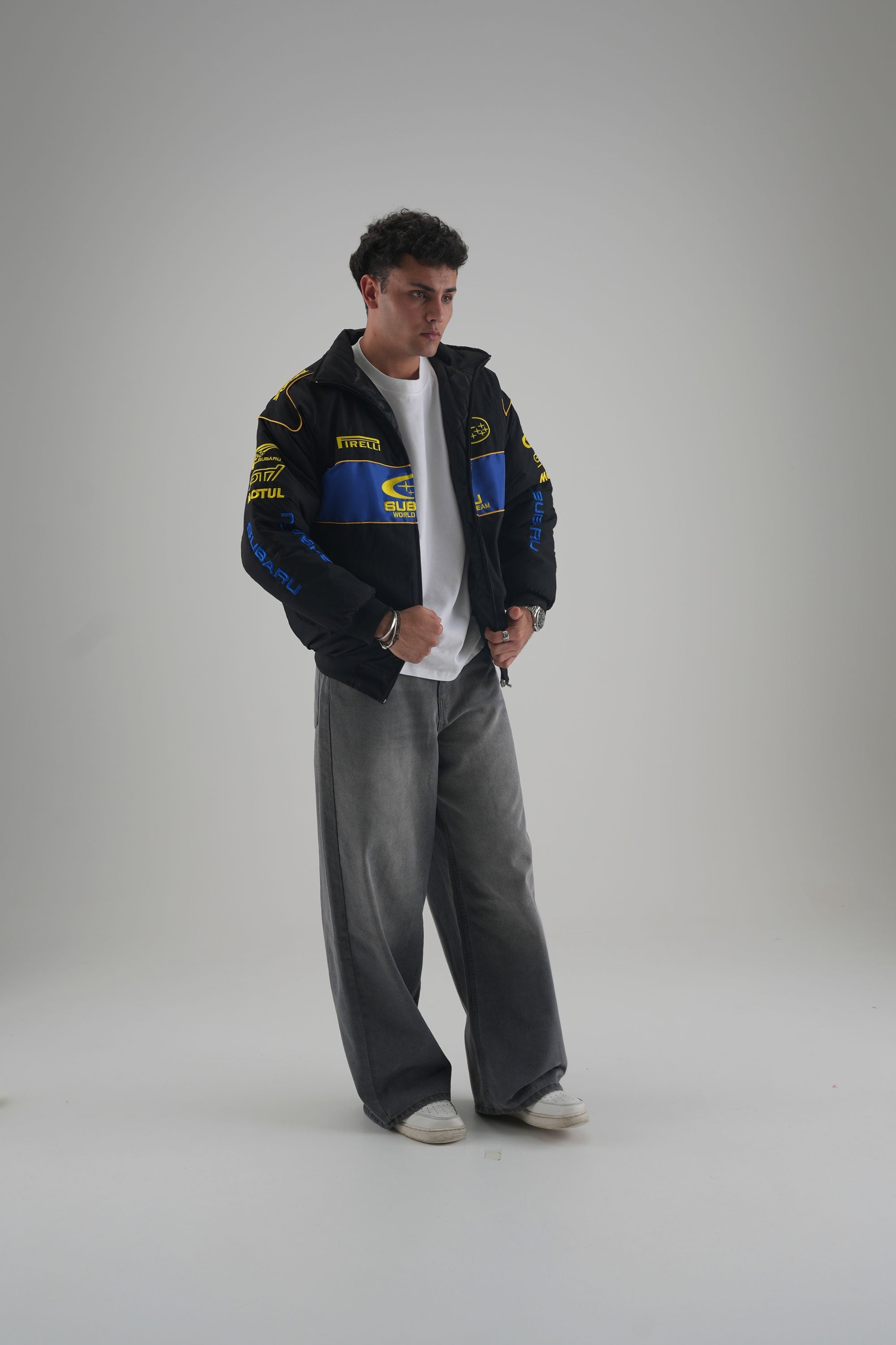 Subaru Rally Vintage Rennjacke – Black Edition