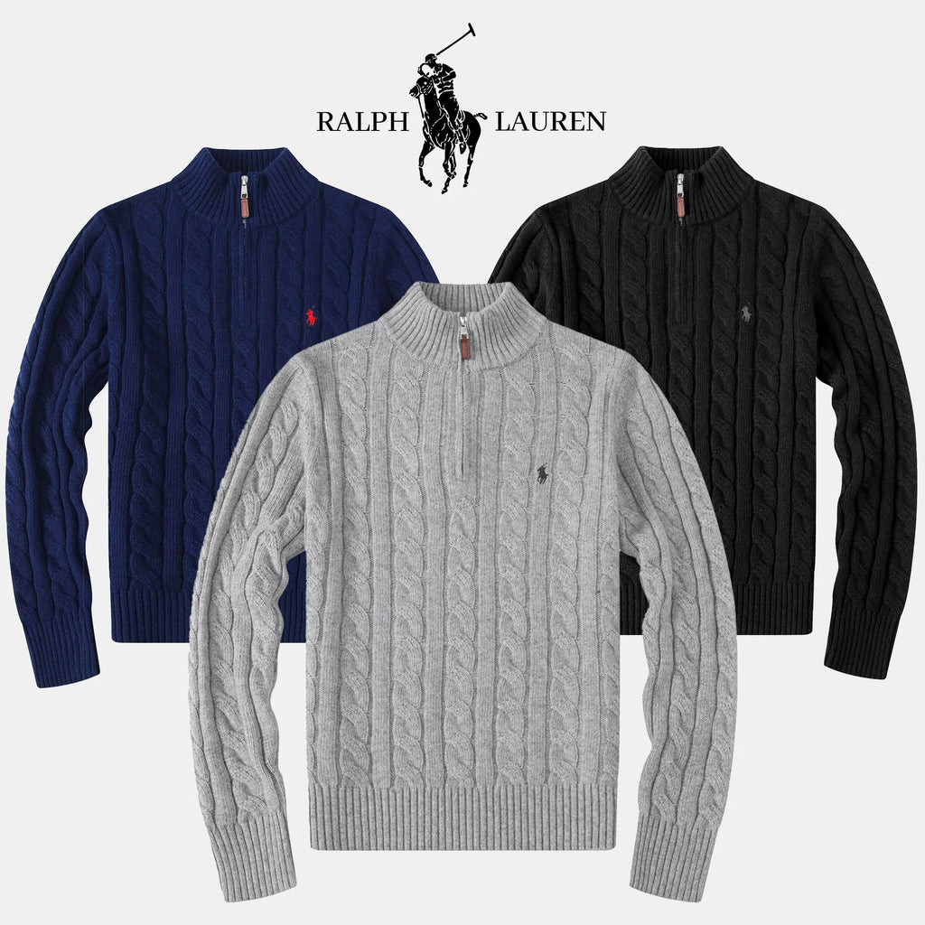 R&L Kaschmir-Zopfmusterpullover (UNVERPASSBARER RABATT)